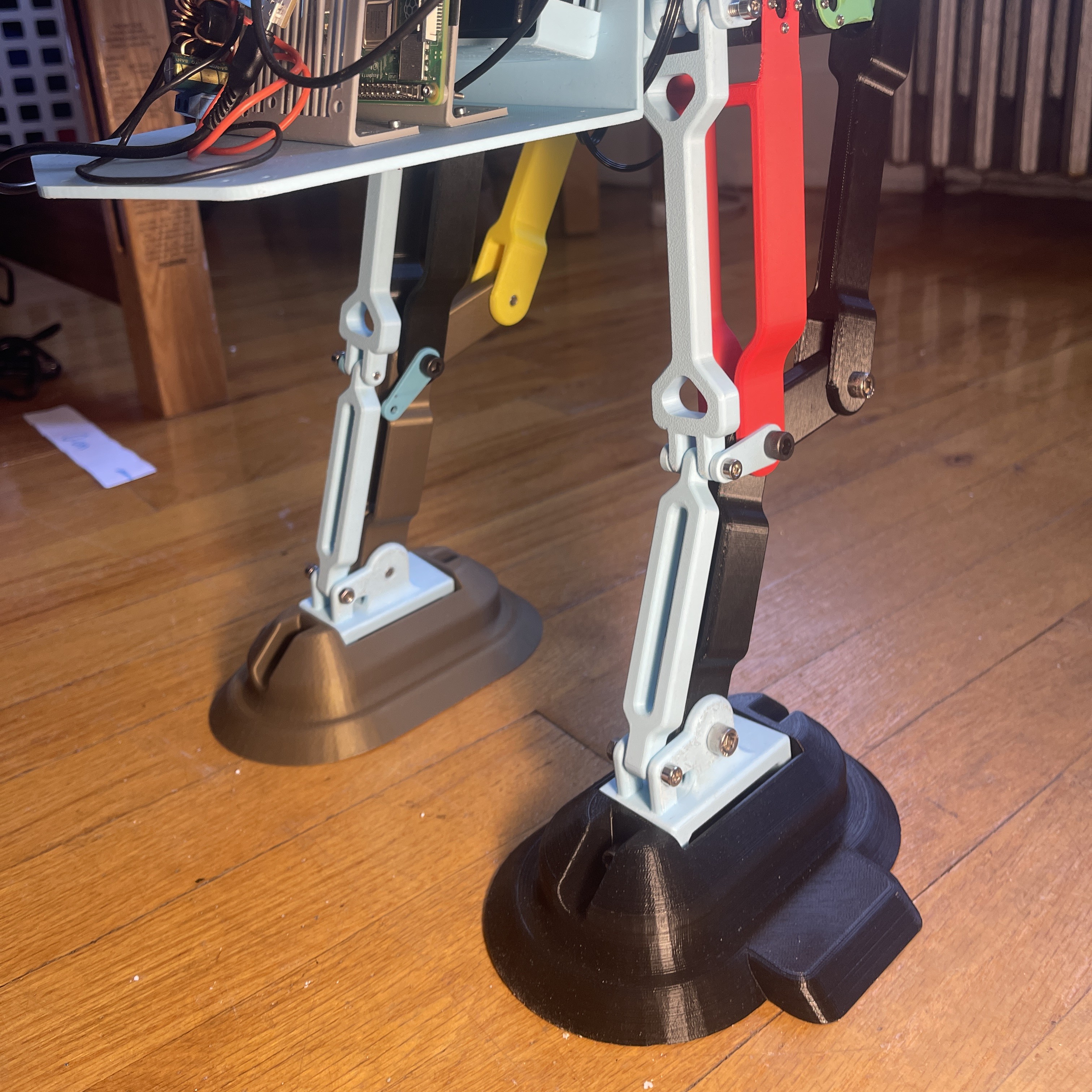 Close-up on the Redesigned Leg Passive Joints